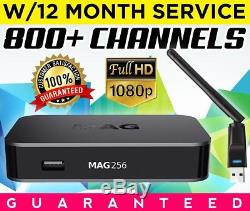 NEW MAG 256 IPTV Set-Top-Box with12 Month Service GUARANTEED FAST SHIPPING