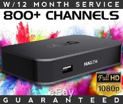 NEW MAG 256 IPTV Set-Top-Box with12 Month Service GUARANTEED FAST SHIPPING