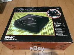 NeoGeo CD Console System Top Loading Model and Game Set Japan with BOX