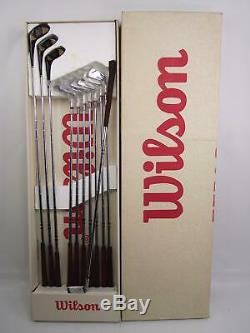New In Box Vintage Wilson Top Notch RH Johnny Miller 4300 Golf Club Set Complete