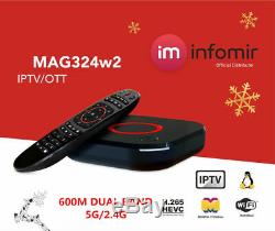New Original Infomir MAG324W2 Mag 324W2 324 IPTV Set top box Builtin WIFI