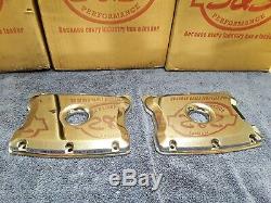 New S&S Cycle 90-4093-S Chrome Top Rocker Box Cover Set Harley Twin Cam BT