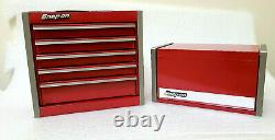 New Snap-On RED Micro Tool Box RARE TOP & BOTTOM SET MINI-REPLICA JEWELRY