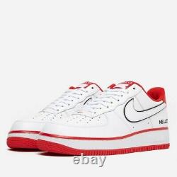 Nike Air Force 1'07 LX'Hello' White Trainers UK 8 Brand New In Box