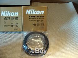 Nikon Set (5tlg) Nikon versch. Objektiv-Gegenlichtblenden Boxed TOP