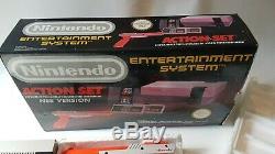 Nintendo Nes Action Set Boxed + Zapper, Top Gun, Super Mario, Duck, Chip N Dale