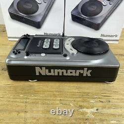 Numark Axis 4 DJ CD Decks Table Top Durable Steel x2 Loops BPM Counter Boxed Set
