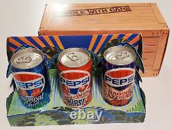 Pepsi Wild Bunch Promo Promotional Box Set of 3 Top Sealed Empty Cans