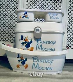 Personalised Baby Box, Bath and top tail tray Donald Duck