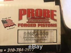 Probe Pistons 302/393 Forged Flat Top 4.030 Bore Set of 8 P10682-030 New in box