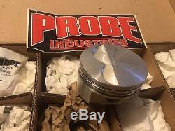 Probe Pistons 302/393 Forged Flat Top 4.030 Bore Set of 8 P10682-030 New in box