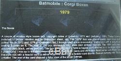 Rare One Of The Top Five Rare Corgi Batmobile Boxes! + Batboat 2 Pack Set