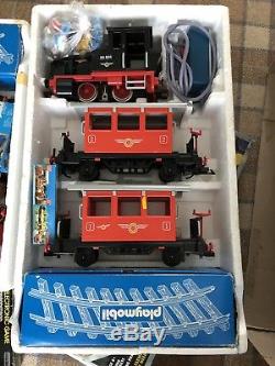 Rare Working 90s Playmobil Steam Train Set 4003 Boxed Top Condition