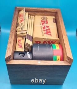 Raw Slide Top Smoking Box Gift Set. Perfect Birthday Present for a Smoker