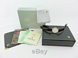 Rolex Cellini 18 kt gold ref 4112/8 box & papers full set Never Polished Top