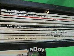 SEALED BEATLES WOODEN ROLL TOP BOX SET 14 LPs VERY RARE LIMITED EDITION 1988