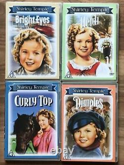 SHIRLEY TEMPLE COLLECTION DVD Box Set Heidi, Dimples, Curly Top, Brighter Eyes