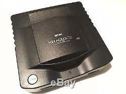 SNK NEO GEO CD Top Loading Console Serial Match BOXED WORKING 3 Games Set