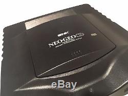 SNK NEO GEO CD Top Loading Console Serial Match BOXED WORKING 3 Games Set