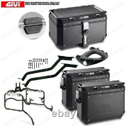 Set GIVI Bauletto OBKN58B & And Suitcases OBKN37B For BMW 800 F GS Adventure