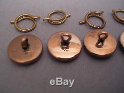 Set Of Fabulous (6) Vintage 9ct Gold With Great Stone Top Shirt Studs Boxed