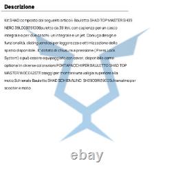 Set SHAD Bauletto SH39 Black +Frame For BMW Ce 04 Electric 2022-2023