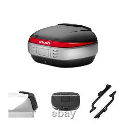 Set SHAD Bauletto SH50 + Luggage Rack Gilera 500 Nexus 2006-2014