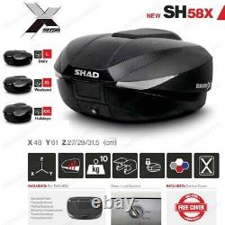 Set SHAD Fijacion + Baul SH58X Carbon For Suzuki GSX600F' 98-04