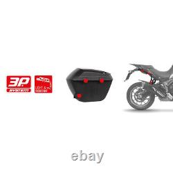 Set SHAD Suitcases SH23 Black & Frames 3P For Suzuki 650 Sv 2016-2023