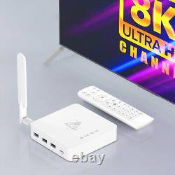 Set Top Box for Android 11.0 with 2.4G Voice Remote Control 8K WiFi6 BT5.4