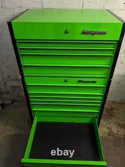 Snap On 36in KRL Masters Series Rollcab Tool Box Top Stack Extreme Green KRL756