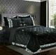 Super Soft Crushed Velvet Quilted Bedspread Throw 3 Piece Luxury Bedding Set