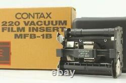 TOP MINT in Case Box Set Contax 645 6x4.5 MFB-1B Vacuum Film Insert 220 JAPAN