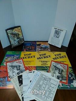 TOP SECRET Game RPG Box Set + TUNS OF EXTRAS TSR 7006 7601 Vintage 1980 RARE