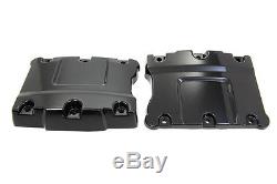 Top Rocker Box Black Cover Set, for Harley Davidson motorcycles, by V-Twin