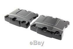 Top Rocker Box Black Cover Set, for Harley Davidson motorcycles, by V-Twin