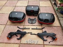 VFR750 RC36 1990 Full set Givi Luggage and wingrack rear rack. Topbox 2 panniers