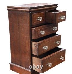 Victorian set of Mahogany table top collectors drawers