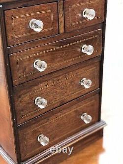 Victorian set of Mahogany table top collectors drawers