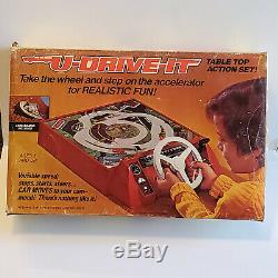 Vintage 1974 Schaper U-Drive-It Table Top Action Set Driving Game #801 with Box