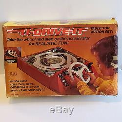 Vintage 1974 Schaper U-Drive-It Table Top Action Set Driving Game #801 with Box