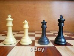 Vintage Drueke 36 Player's Choice Staunton Chess Set. Original Slide-top box