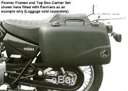 Yamaha SR125 (1996-2001) Pannier Frames and Top Box Carrier Set Chrome BY H&B