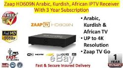Zaap TV HD609N Arabic IPTV Set Top Box With Zaap TV Go & 3 Years Subscription