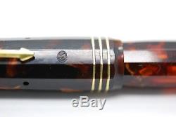 1936 Set Box 2 Omas Extra Lucens Facettes Fountain Pen Ringed Celluloid Top Cond