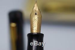 1936 Set Box 2 Omas Extra Lucens Facettes Fountain Pen Ringed Celluloid Top Cond