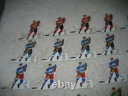 1960 Munro Table Top Hockey Boxed Ensemble De 10 Équipes Supplémentaires Boston, Flyers, Etc