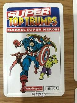 1988 Super Top Trumps Marvel Super Heroes Plein Ensemble Dans La Boîte D'origine