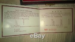 1990 Chine Or-set Panda Pp / Boîte De Preuve Zertifikat Top Rar Mintage 5000