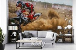 3d Moto Race Fond D'écran Mural Amovible Auto-adhésif 118